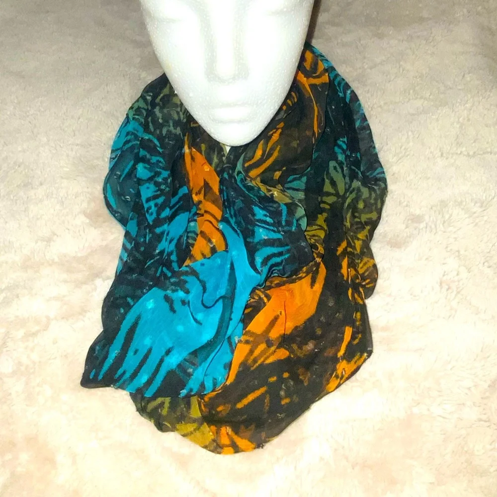 Beautiful Multi-Color Infinity Scarf - Picture 1 of 4
